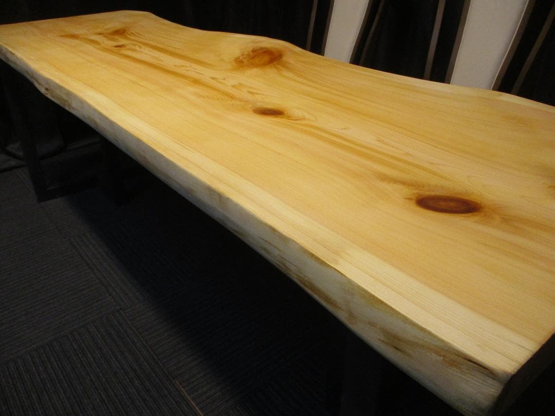# 885■　檜　ヒノキ　テーブル　ローテーブル　ダイニング　カウンター　一枚板