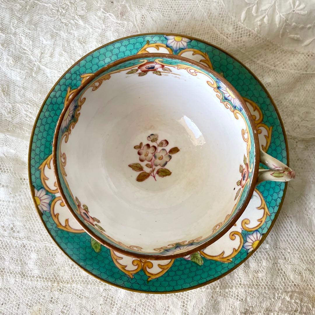 レア】サルグミンヌミントン ショコラカップ 緑 C&S フランス