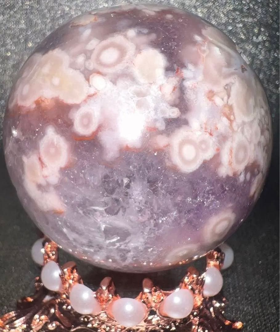 ㉔ピンクアメジスト⭐️スフィア⭐️天然石⭐️可憐な子⭐️ザクザク