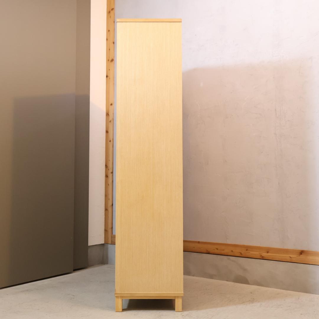 無印良品 MUJI タモ材 木製収納 本棚 書棚 7段 ブックシェルフ 収納