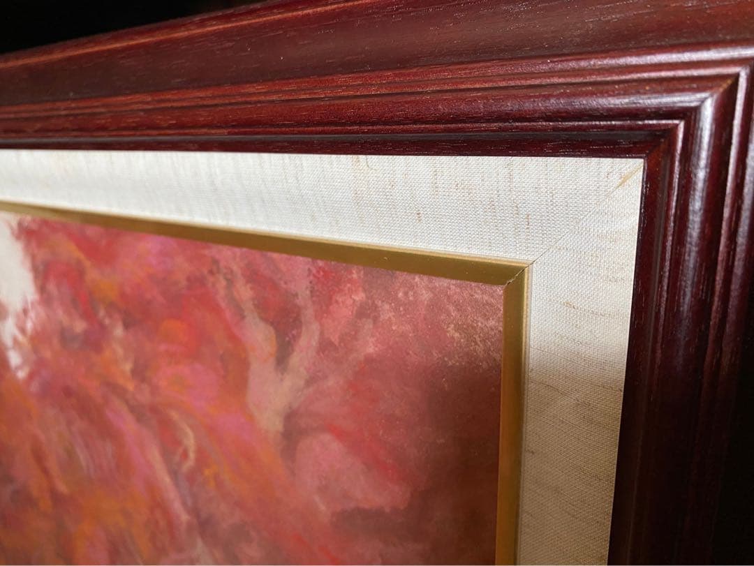 加藤美代三 秋林 絵画 風景画 アート 額縁 インテリア