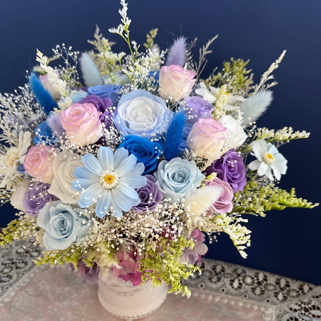 【あっちゃん】ブリザードフラワーアレンジ
