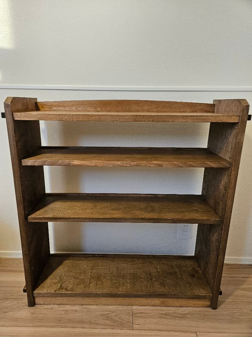 美品　あたらしくて懐かしい。くさび棚風オープンラック