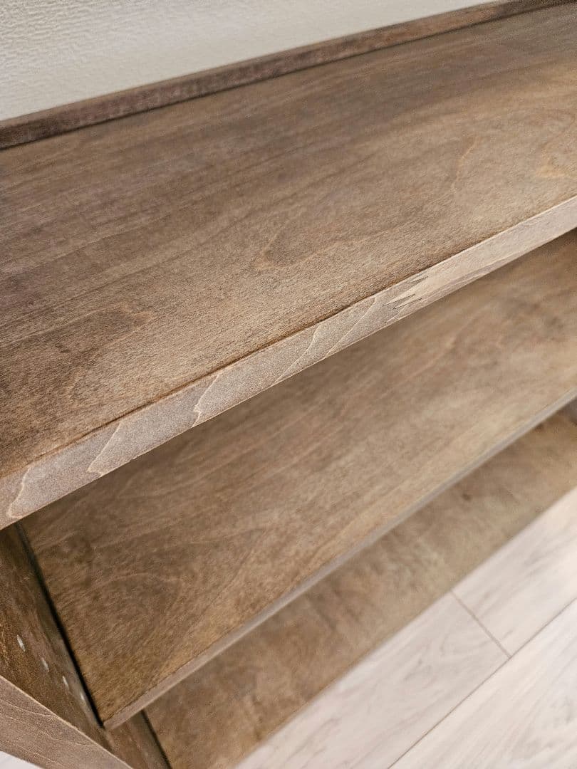 美品　あたらしくて懐かしい。くさび棚風オープンラック