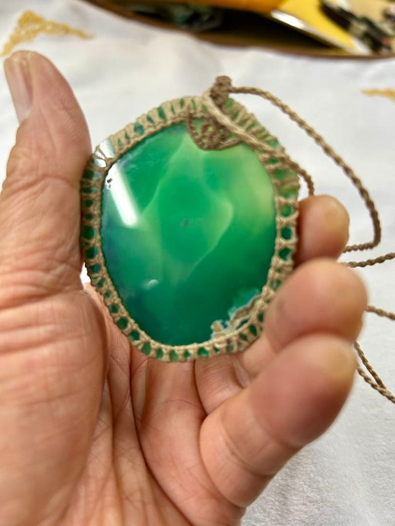 グリーン瑪瑙超美品