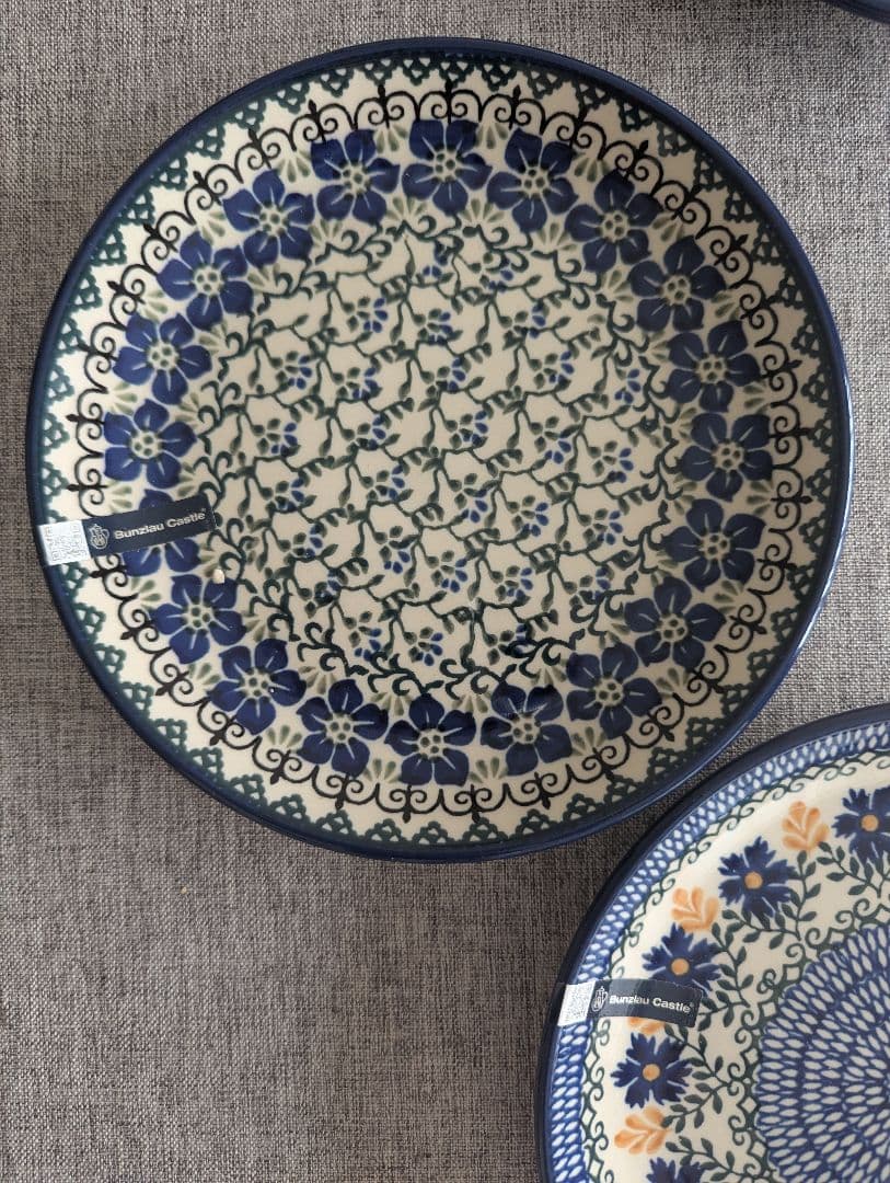 10枚セット皿20cm ＊和洋お料理合わせやすいポーリッシュポタリー 花柄