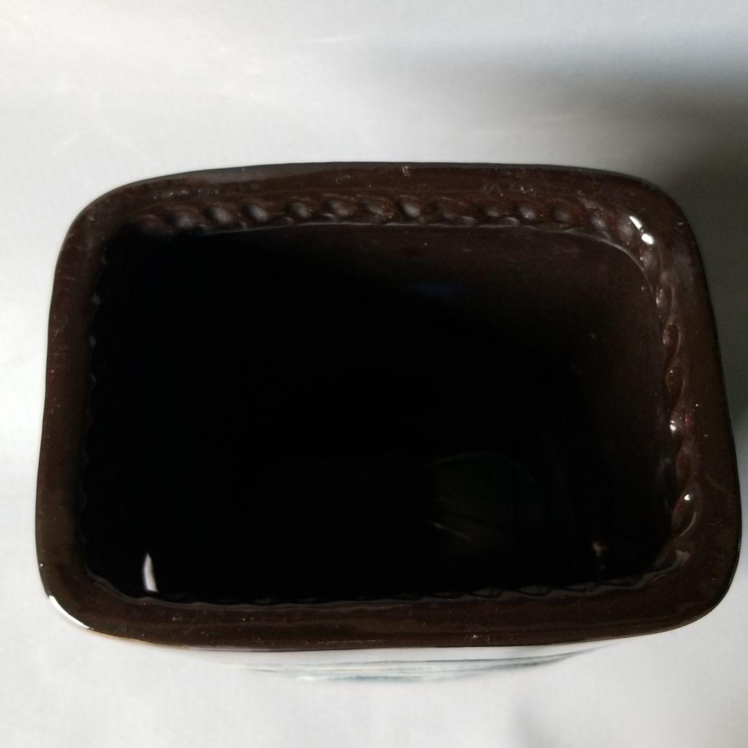 お値下げしました⤵信楽焼傘立て 長角波彫 高さ43cm