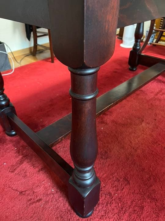 九州民藝家具⑤ ダイニングテーブル 桜ムク材 経年変化によるいい