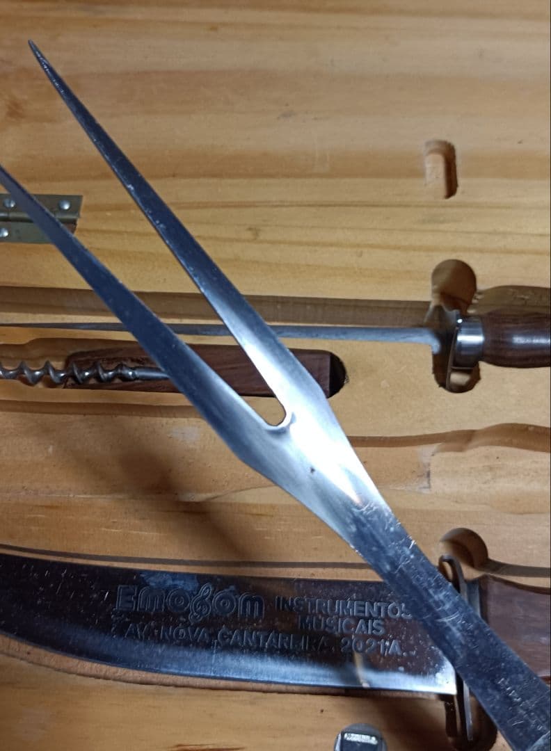 カービングナイフ？ セット 木製ケース付き