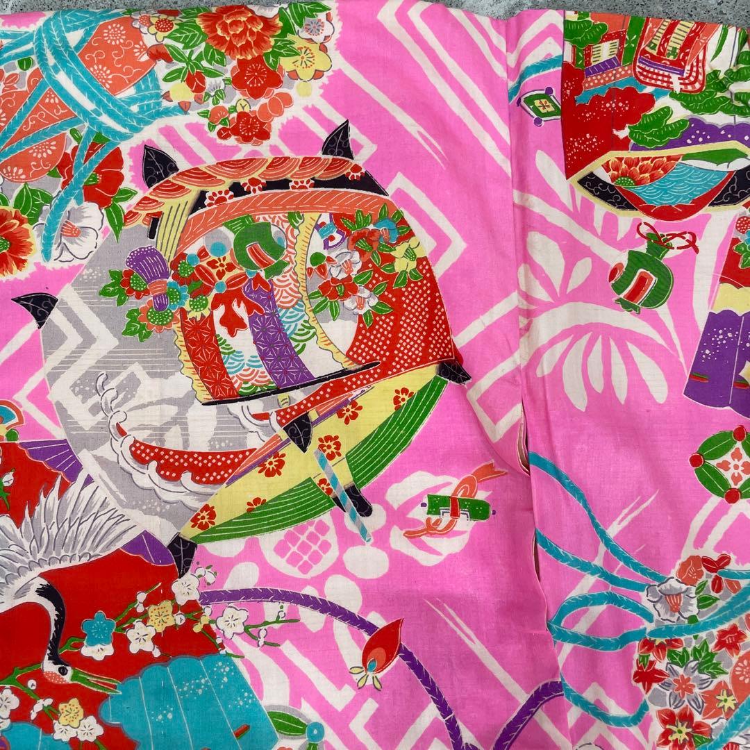 七五三　3歳着物 アンティーク着物【K3-19】