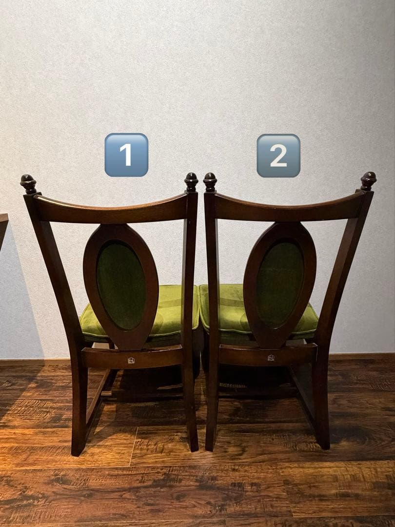 ヴィンテージチェア2脚セット ナガノインテリア - メルカリ