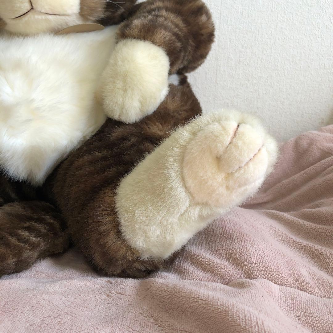 オリエンタルトーイ ジョリーマンマ 特大 眠り猫ぬいぐるみ 紙タグ有