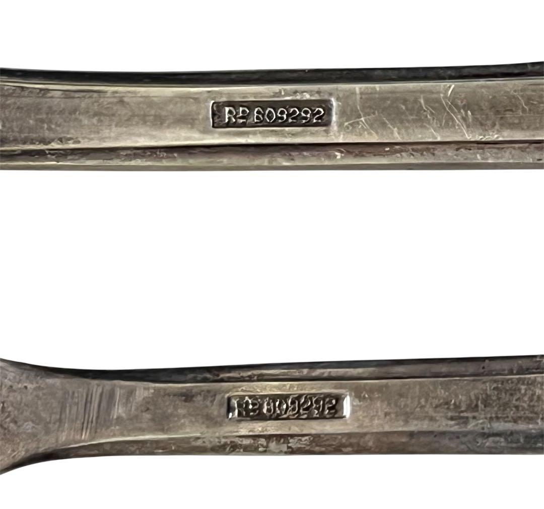 英国銀製品☆カトラリーセット スプーン6本＋サーバースプーン ホールマーク入