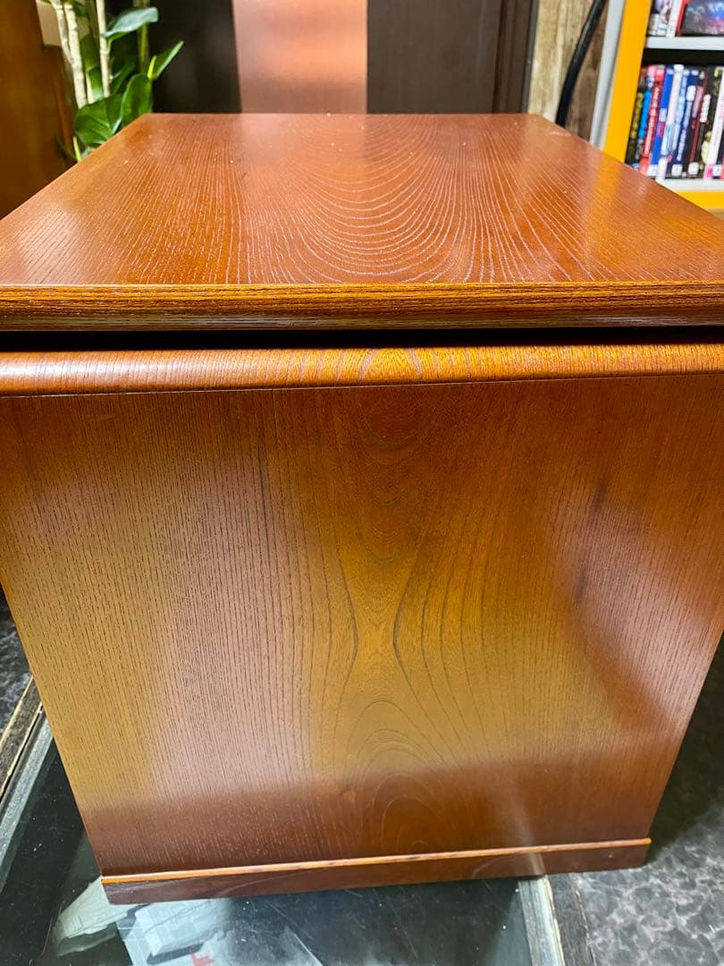 昭和レトロ アンティーク 回転式 テレビ台 食器棚？ サイドテーブル 天然木