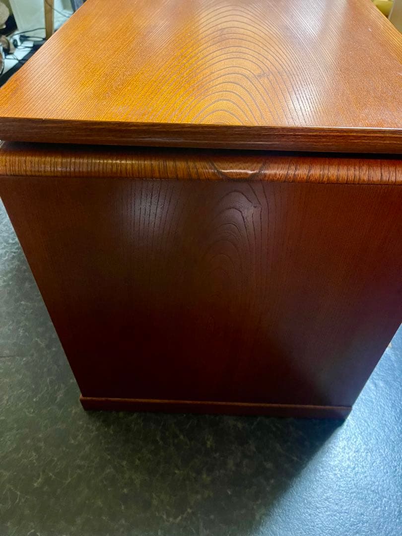 昭和レトロ アンティーク 回転式 テレビ台 食器棚？ サイドテーブル 天然木