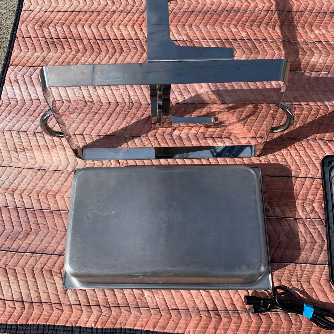 SUNNEX 保温器　おでん　料理　電気式チェ―ファー　角型 ウォーマー