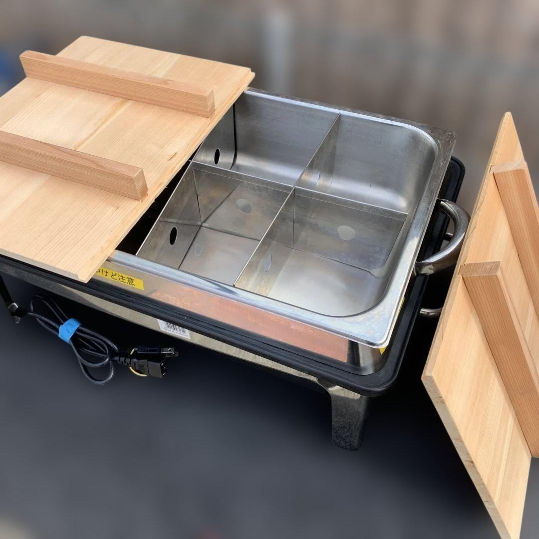 SUNNEX 保温器　おでん　料理　電気式チェ―ファー　角型 ウォーマー