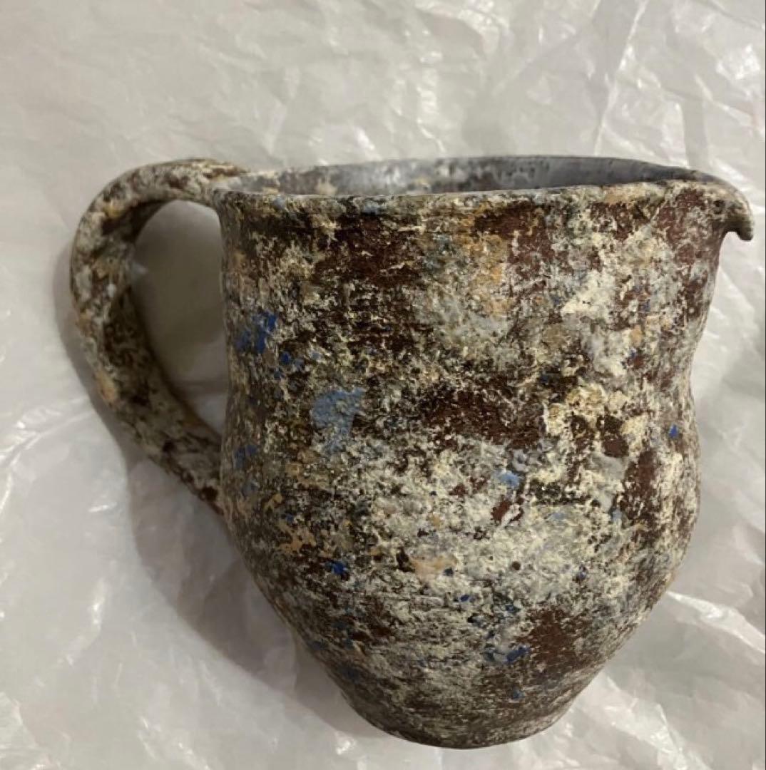 故金あかり　大片口　花瓶　レア　入手困難