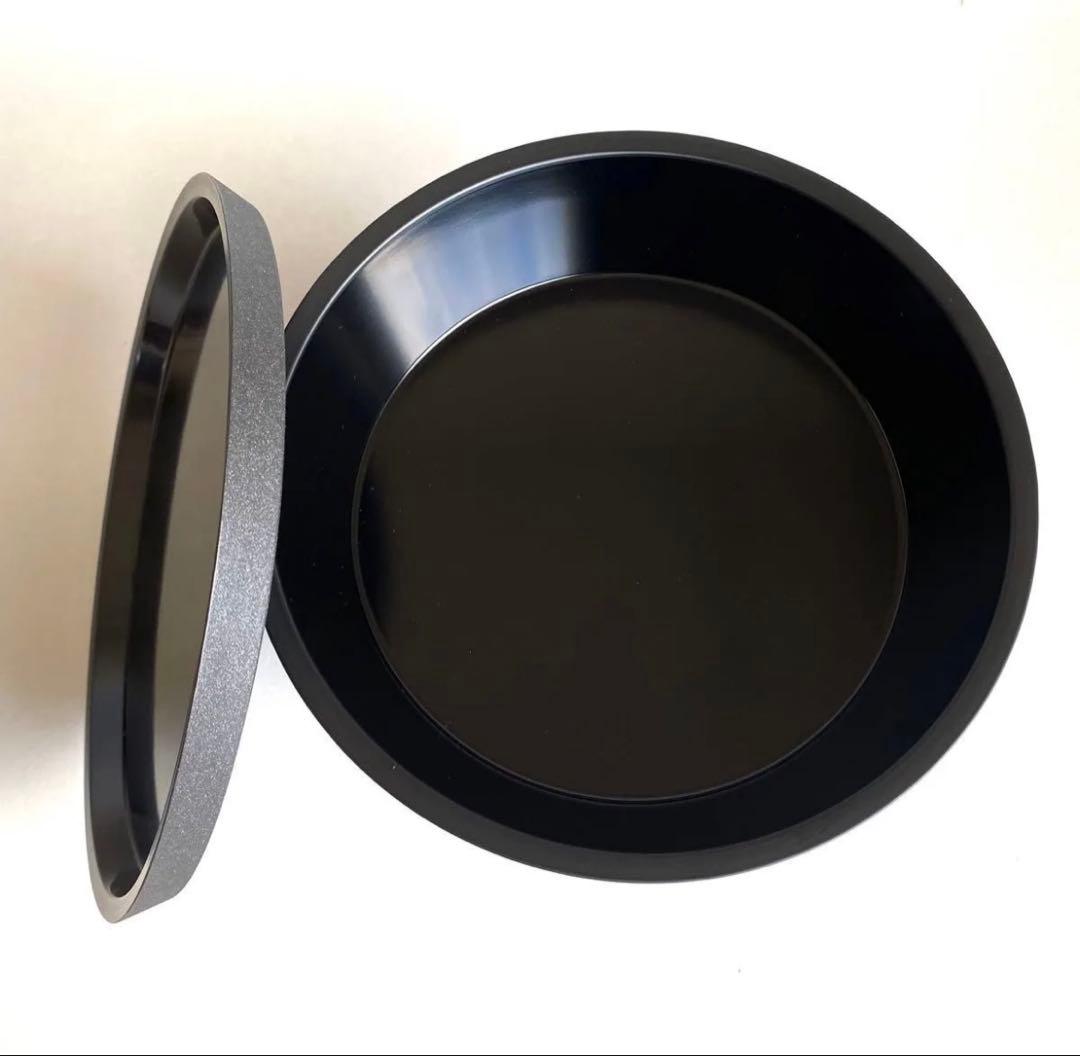 稀少品　皿と鉢の三段重　漆　ブラック　パーティー　デザイン　デザインアワード受賞