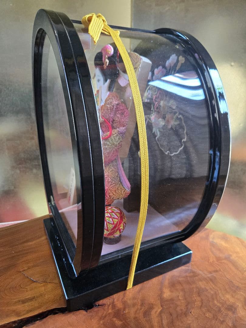 【展示品限り】正月飾り　羽子板　ケース飾り　※閉店セール　H17