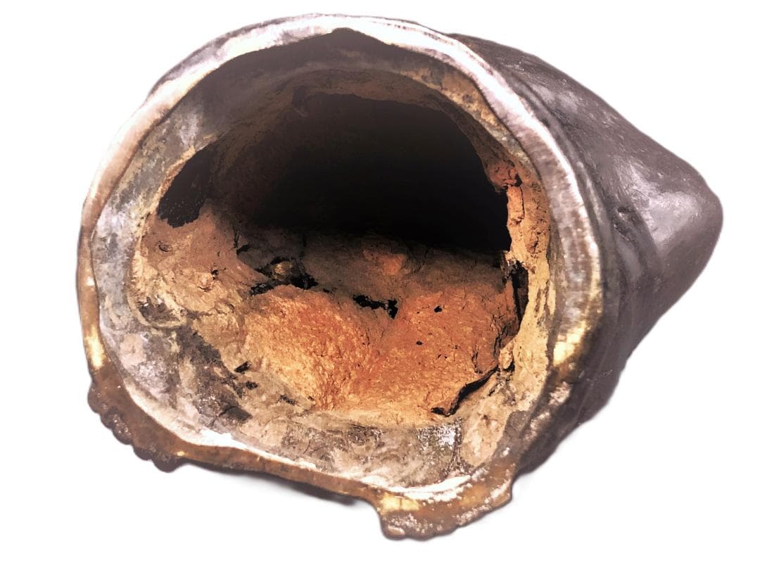 【 江戸期 銅製布袋尊 】　無銘　鋳金師作　36.5ｃｍ　6ｋｇ