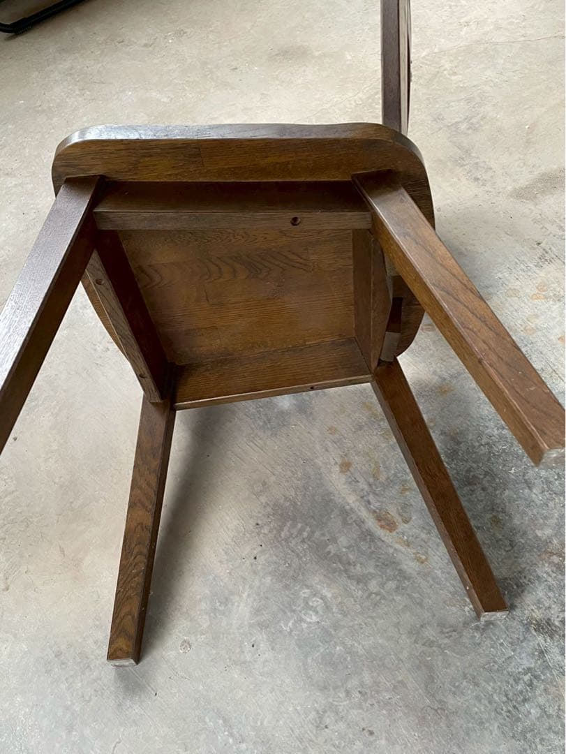 無垢材　ヴィンテージ チェア　ダイニングチェア　カリモク　飛騨家具