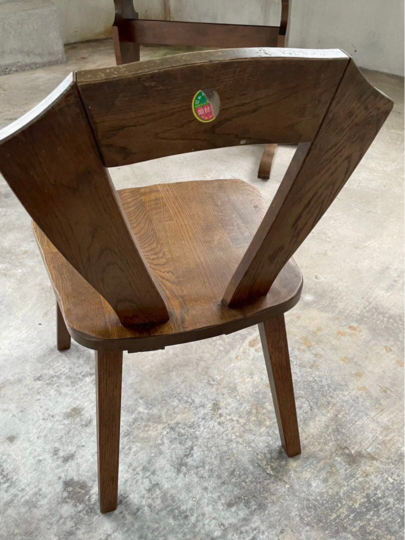 無垢材　ヴィンテージ チェア　ダイニングチェア　カリモク　飛騨家具