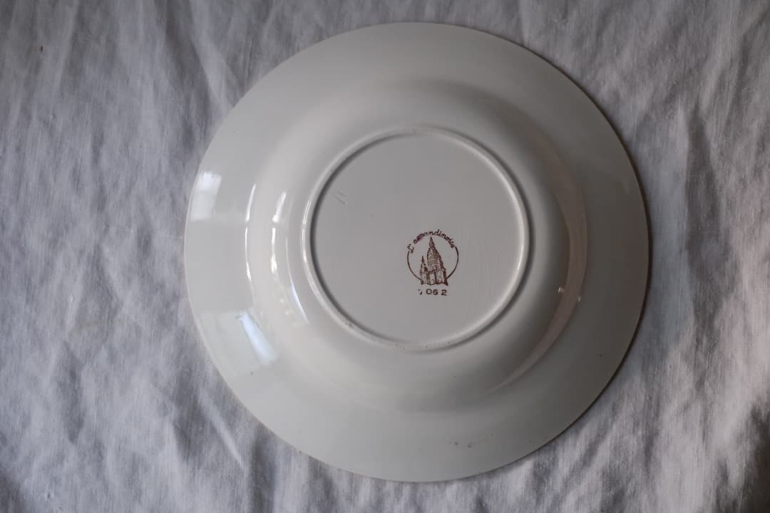 フランスアンティーク｜L'Amandinoiseのスーププレート（2枚セット