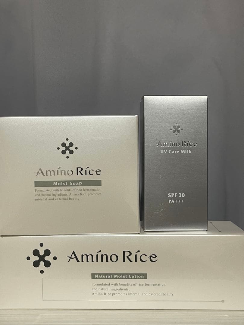 アミノリセ　UVケアミルク モイストソープ　モイストローション ３点セット