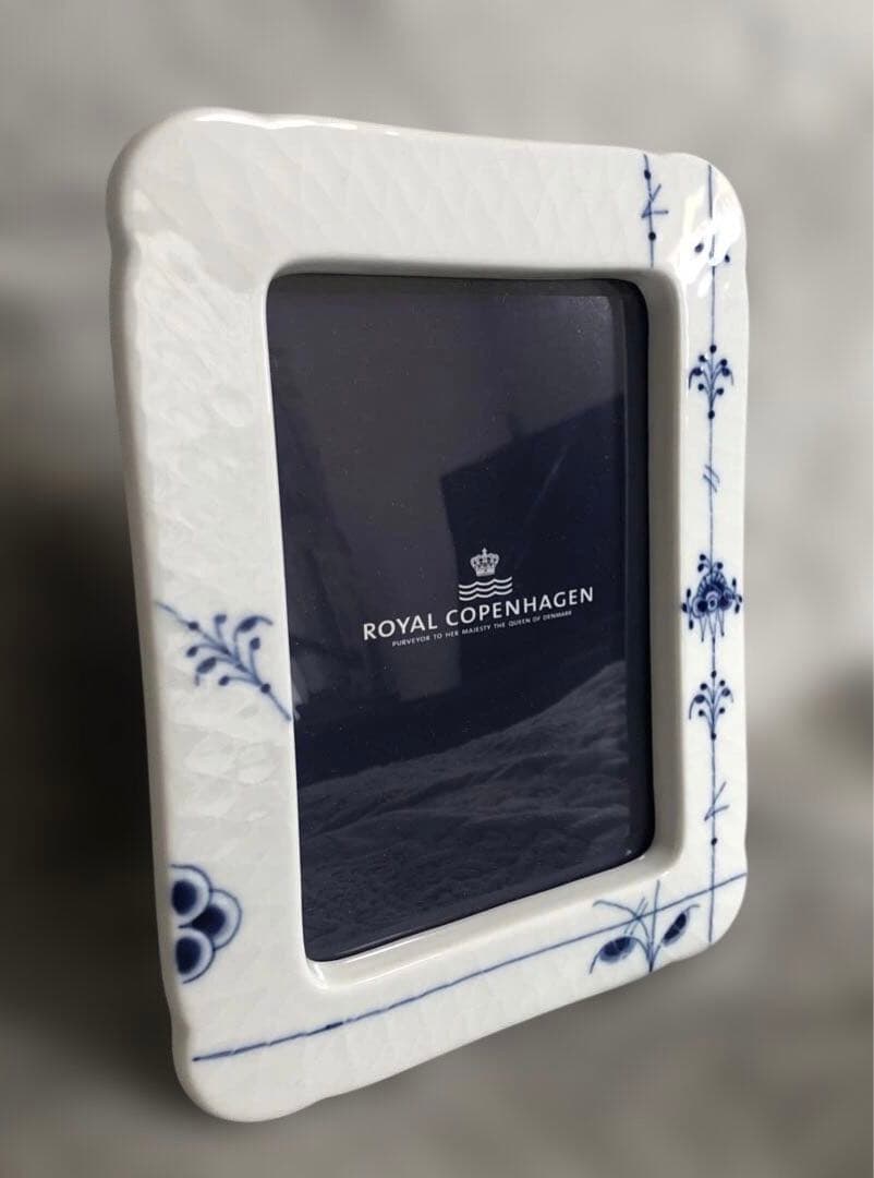 ロイヤルコペンハーゲン　ブルーパルメッテ　フォトフレーム　写真立て　未使用　箱付