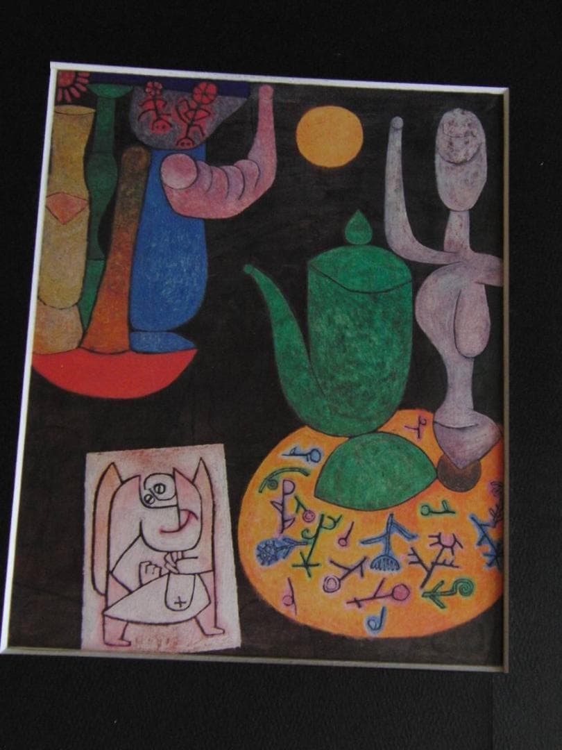 パウル・クレー、【無題、あるいは静物】、希少な額装用画集より、状態良好