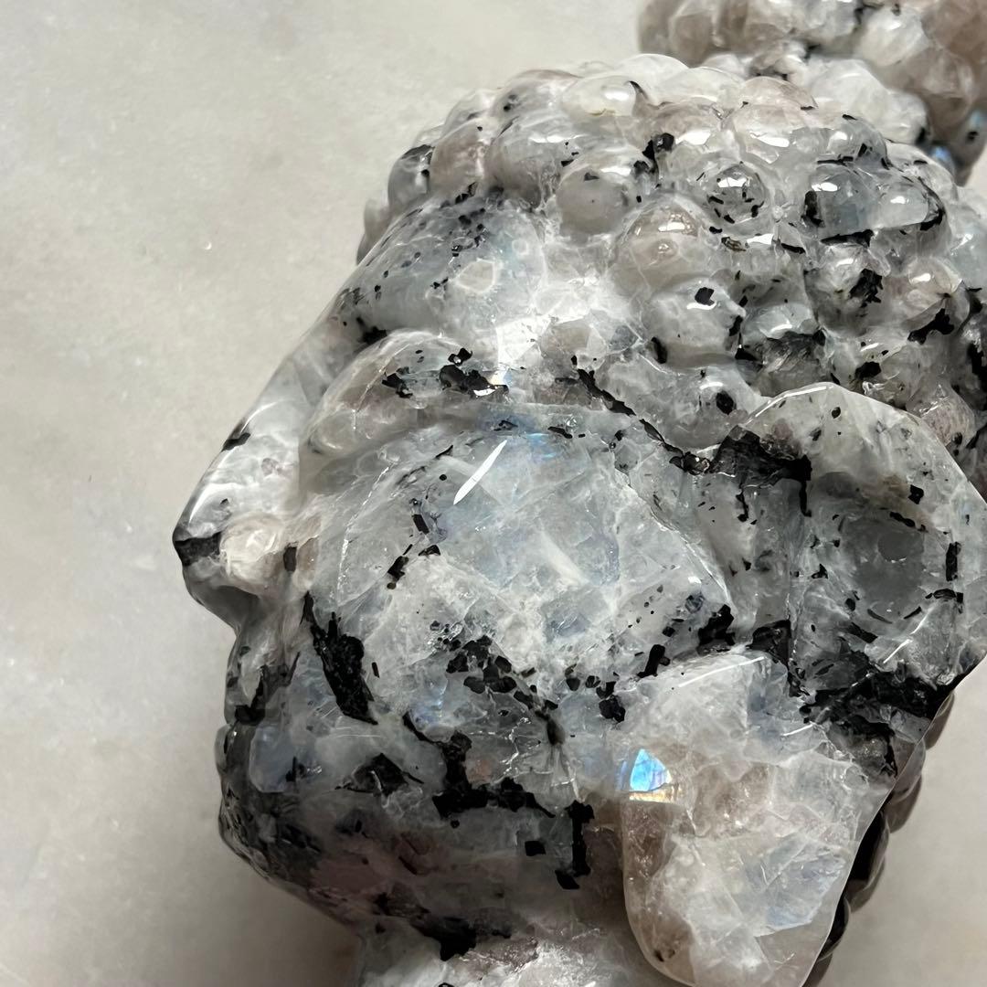 レインボームーンストーン　ブッダヘッド