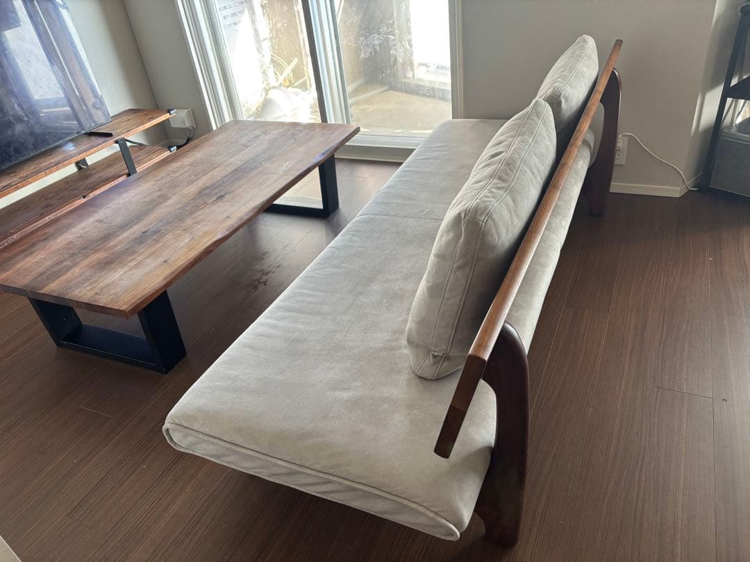 飛騨家具　森のことば　3人掛けソファ　ウォールナット