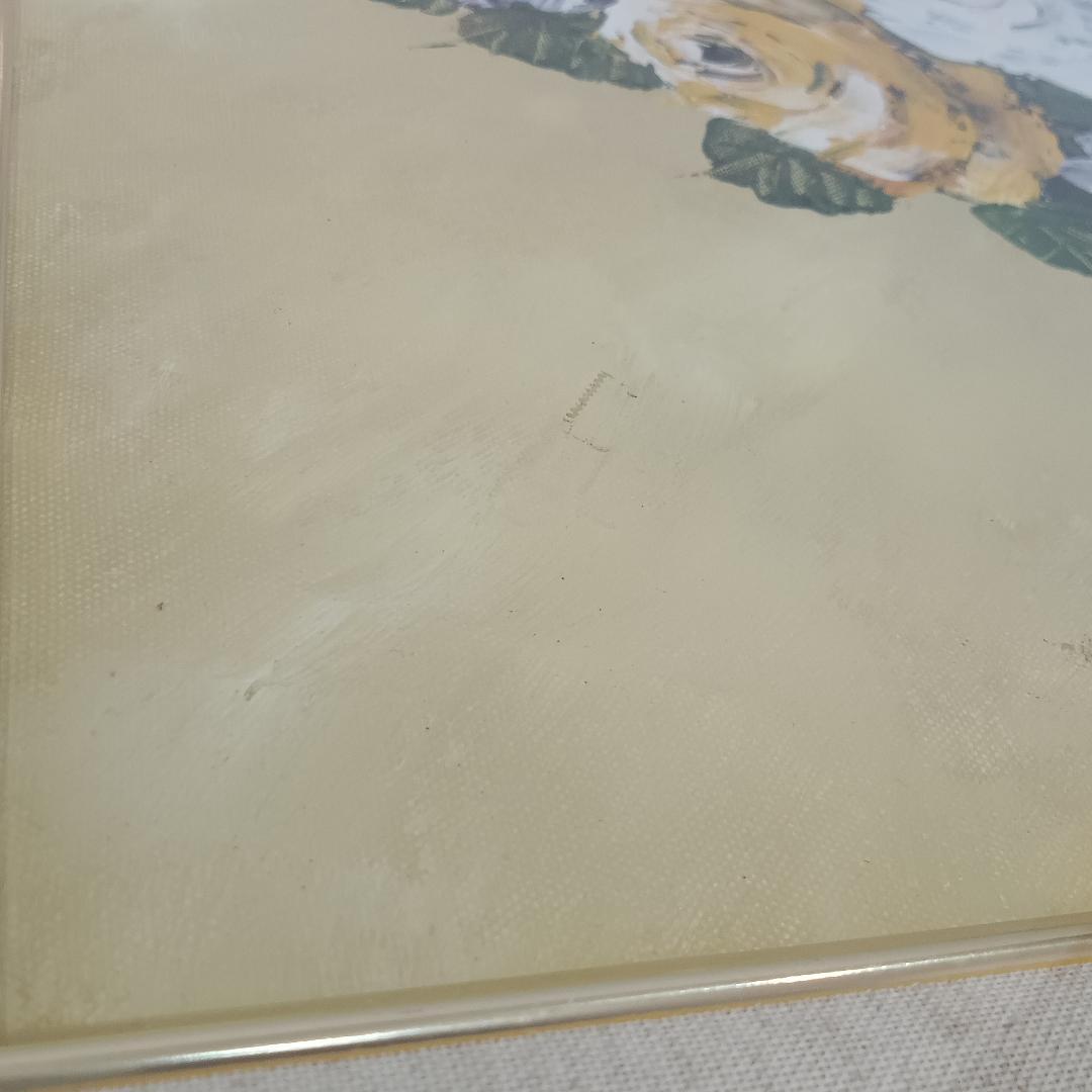 【真筆証明書付き】辻寿志 油彩 10号 薔薇 林風会 絵画 油絵 特大サイズ