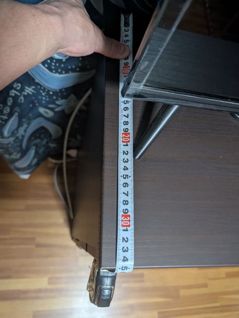 木製ラック ダークブラウン 4引き出し 2扉