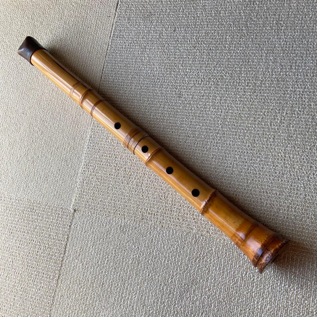 158 尺八　一尺八寸管　銘　精華三印
