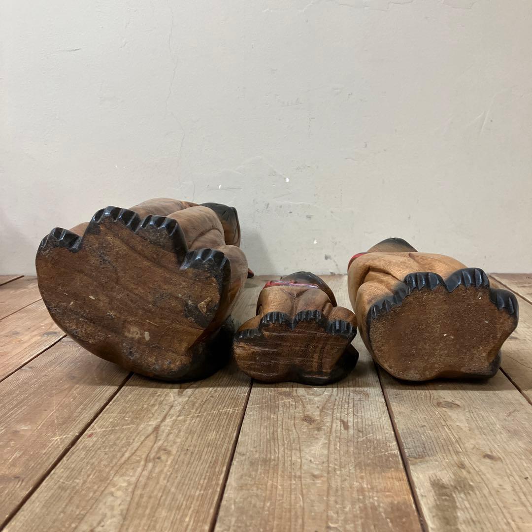 E-4 猫の置物 木彫り 木彫りの猫 アジアン雑貨 バリ雑貨 エスニック