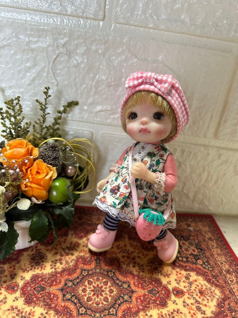 樹脂粘土ドール　ワイヤーボディ女の子　あsuzuranドール