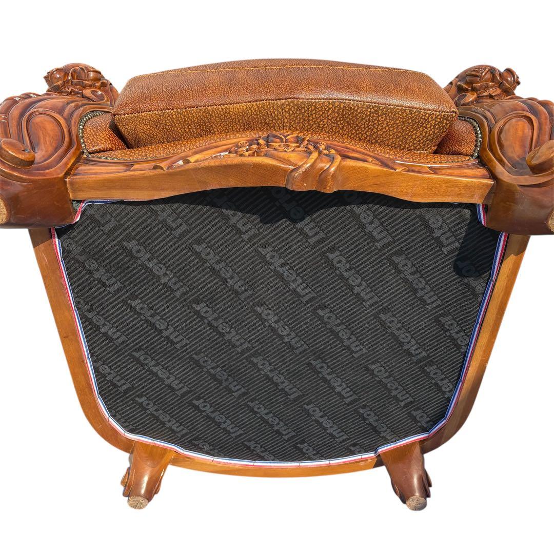 【送料込】ロココ調　ヴィンテージ　1Pソファ　ヨーロピアン　アンティーク　②