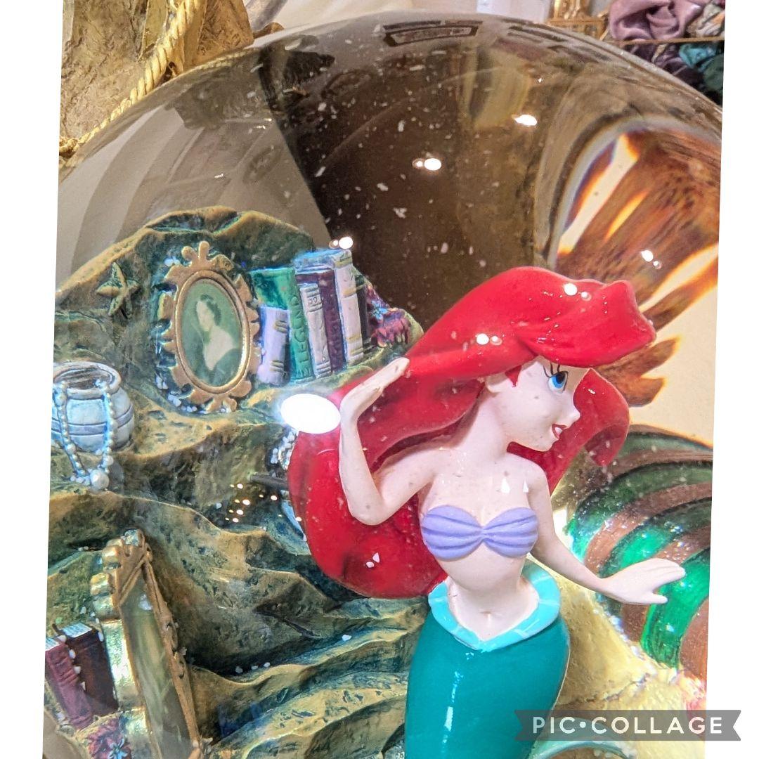 ★リトルマーメイド　アリエル スノードーム　オルゴール　フィギュア　ディズニー
