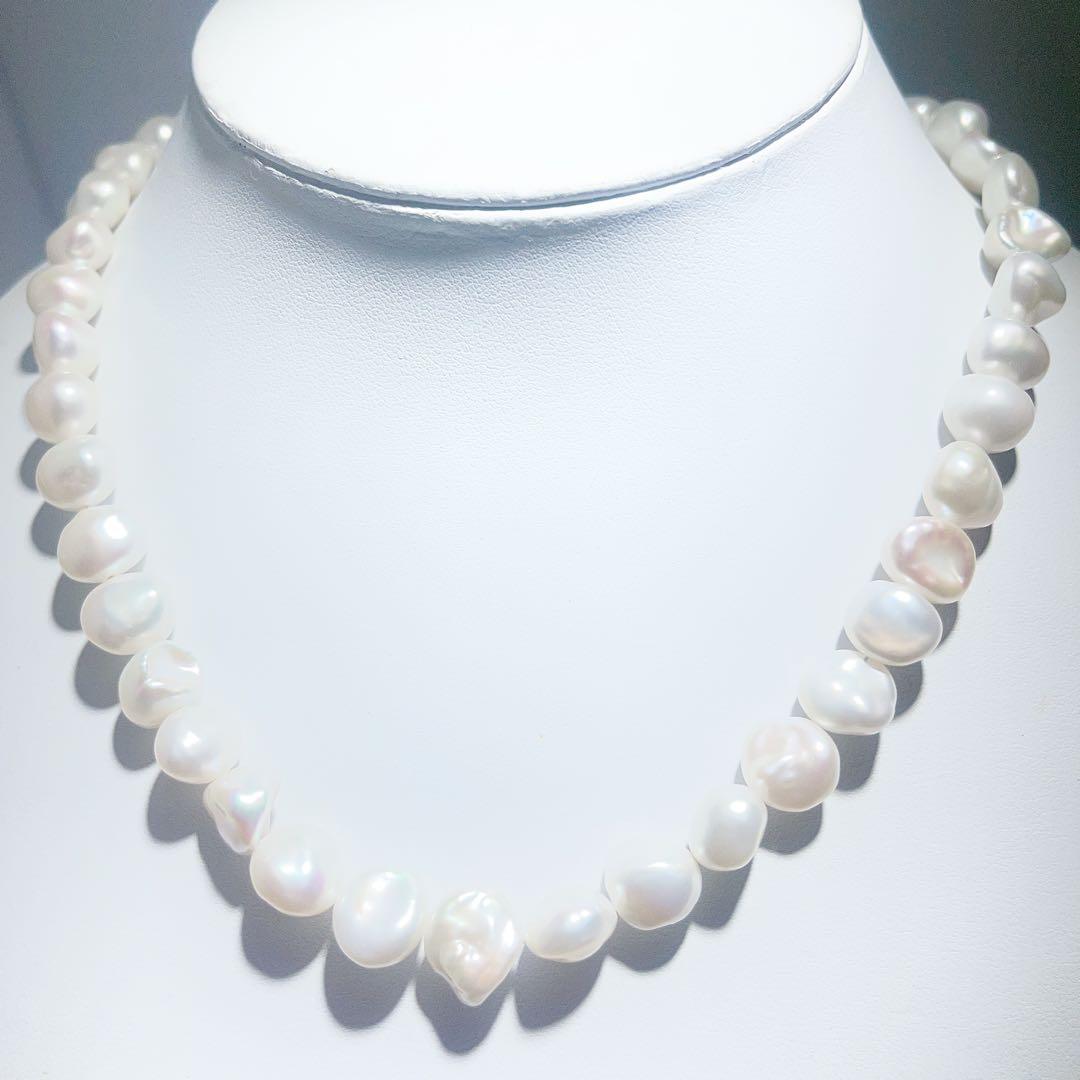 淡水パールネックレスバロック真珠ネックレスNO25-2533 淡水バロック真珠 ネックレス7-8mm -Unique+- | 淡水真珠ネックレス