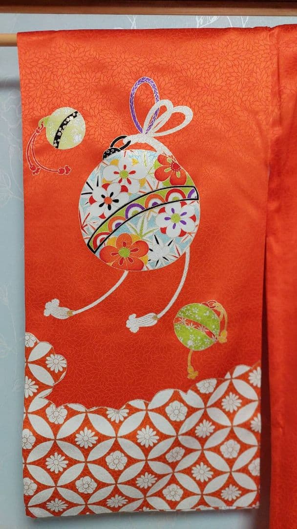 NA124アンティーク子供着物正絹七五三着丈100センチ裄丈46センチ綺麗美品