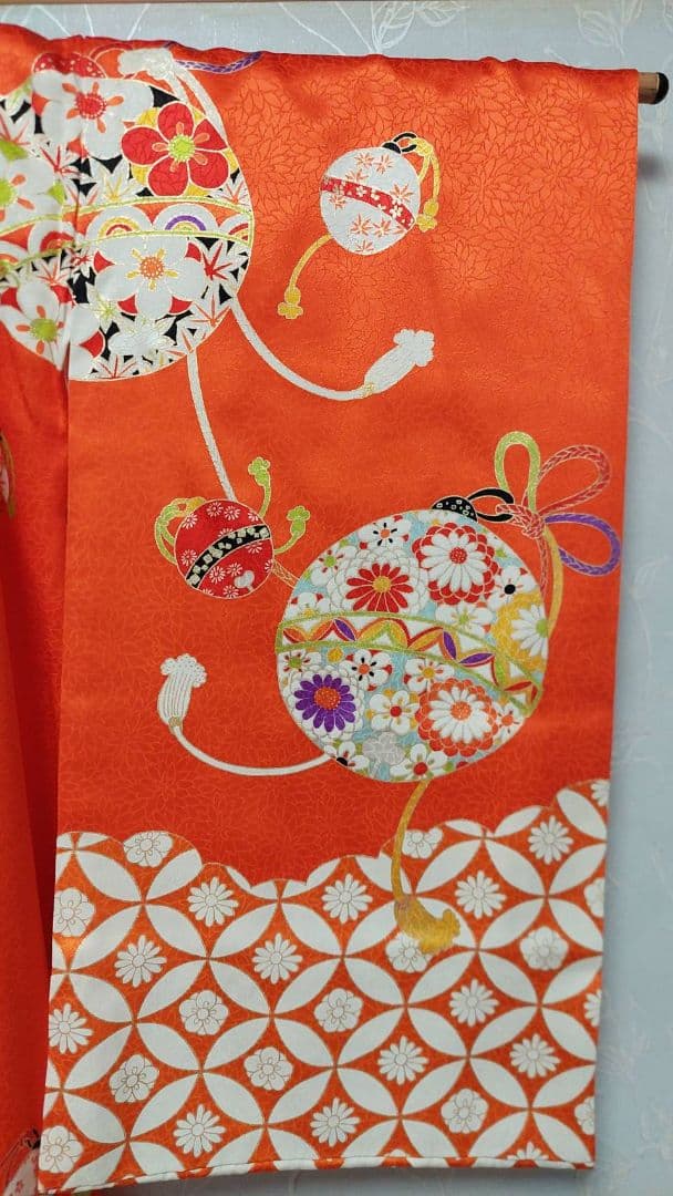 NA124アンティーク子供着物正絹七五三着丈100センチ裄丈46センチ綺麗美品