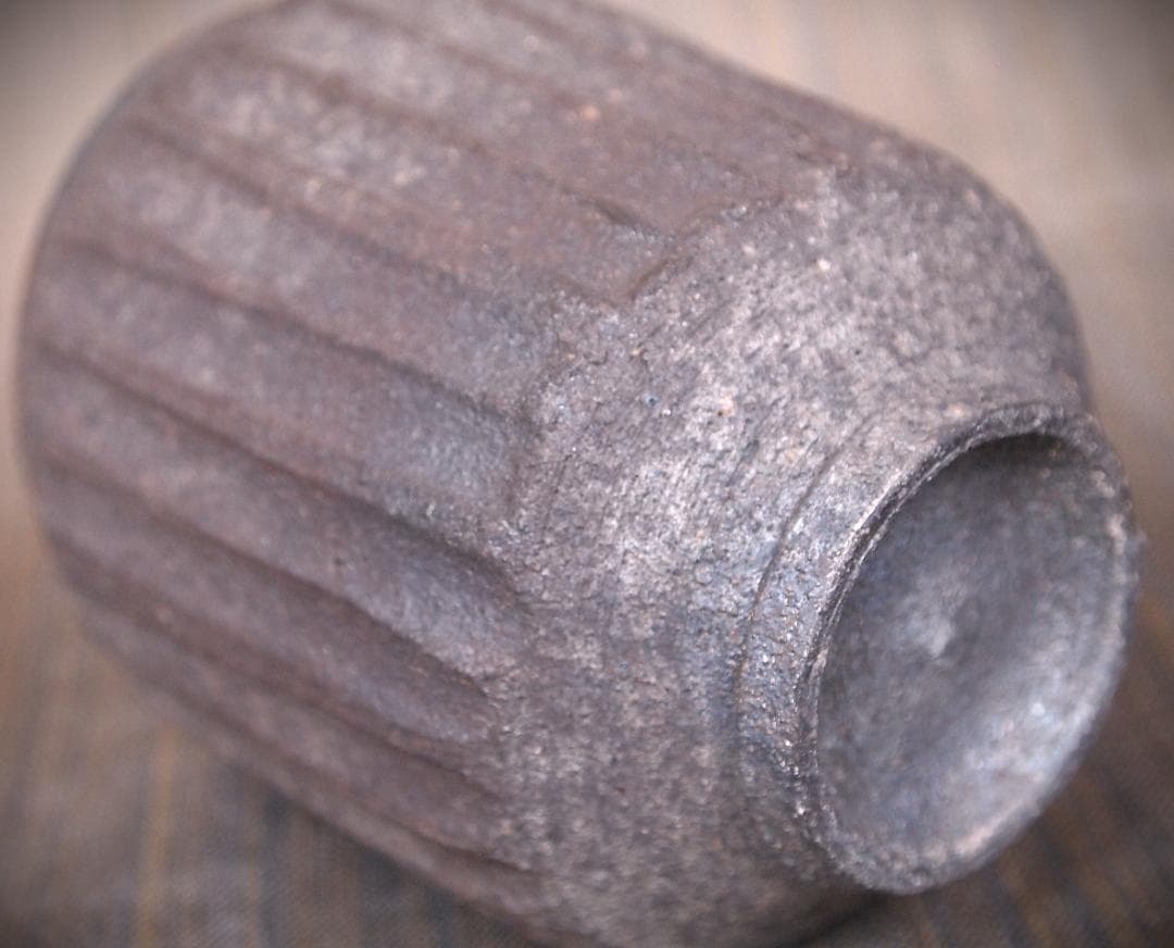 希少作☆中里隆☆焼き締めしのぎ文湯のみ☆栞の通販はau PAY