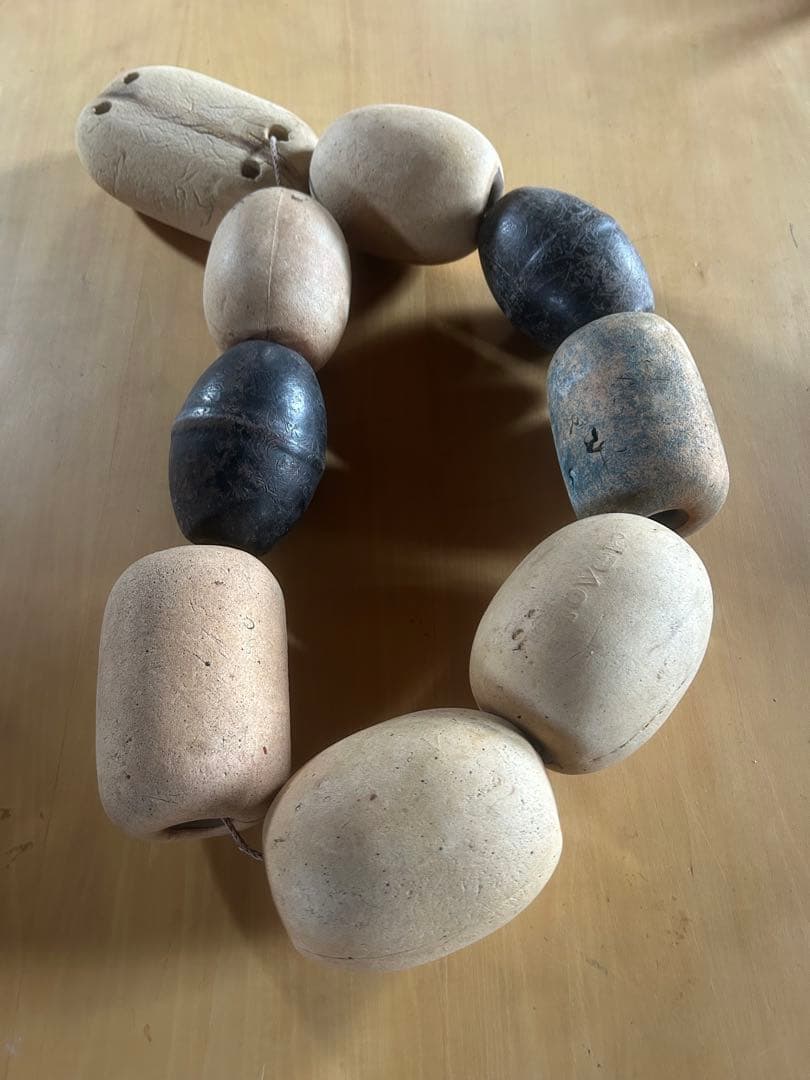 浮子オブジェ 魚網用 ミッドセンチュリー スペースエイジ 古道具 モダンアート