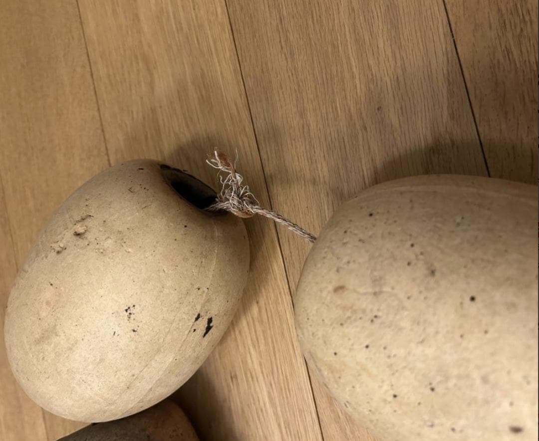 浮子オブジェ 魚網用 ミッドセンチュリー スペースエイジ 古道具 モダンアート