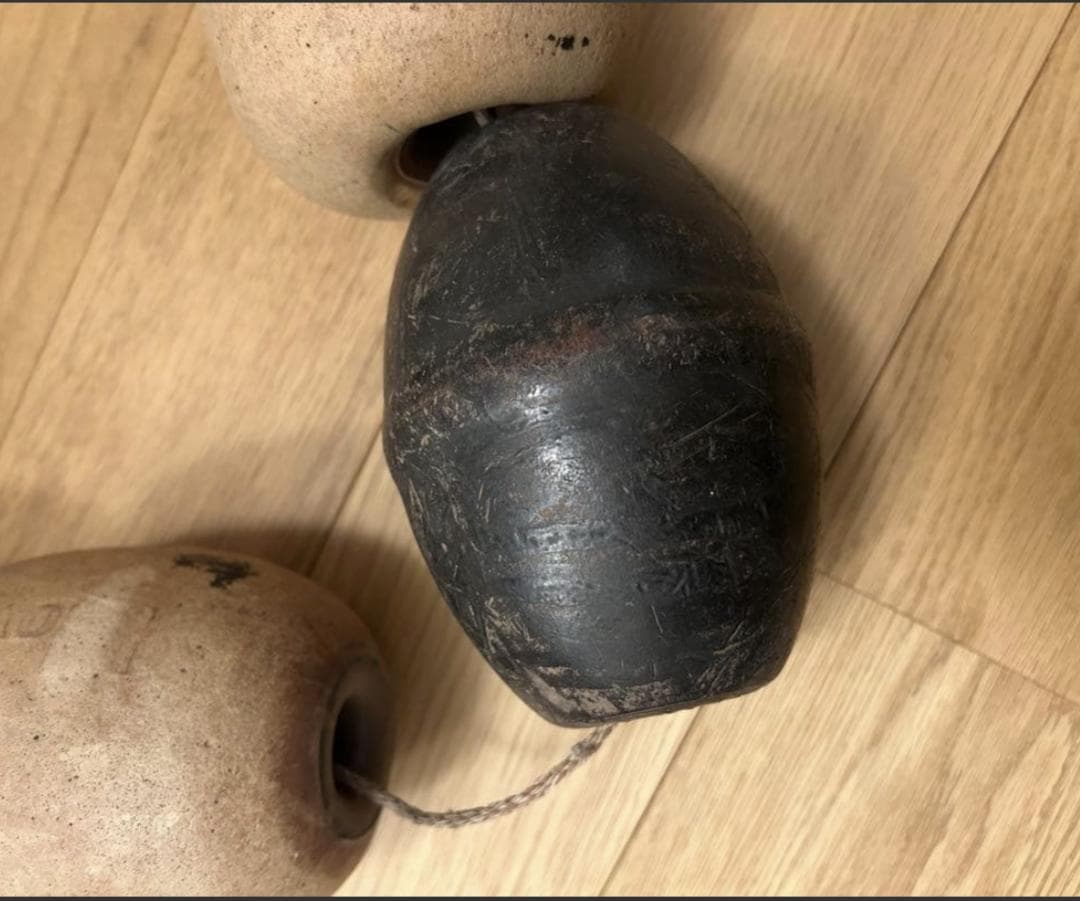 浮子オブジェ 魚網用 ミッドセンチュリー スペースエイジ 古道具 モダンアート