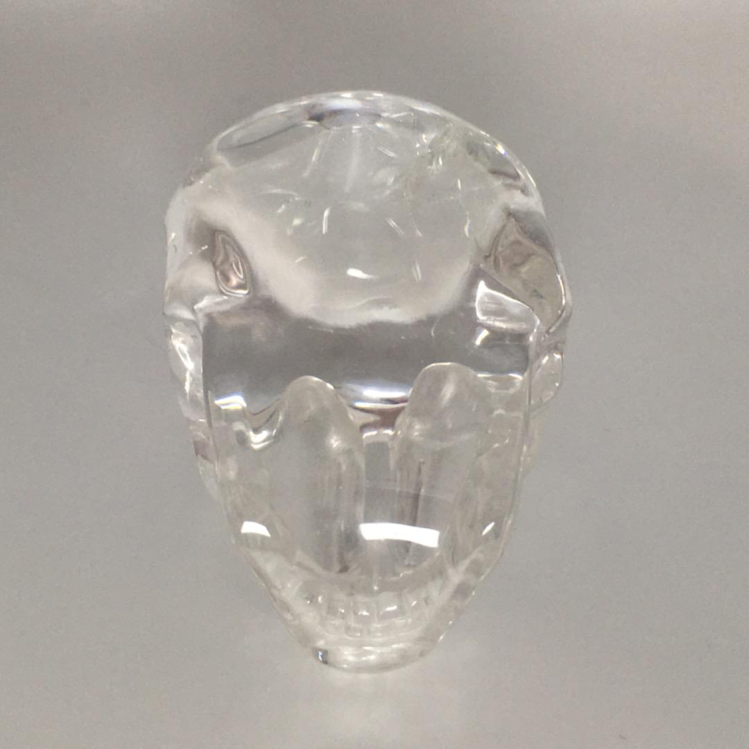 【美品】 水晶 水晶ドクロ パワーストーン 厄除け 魔除け クリスタル