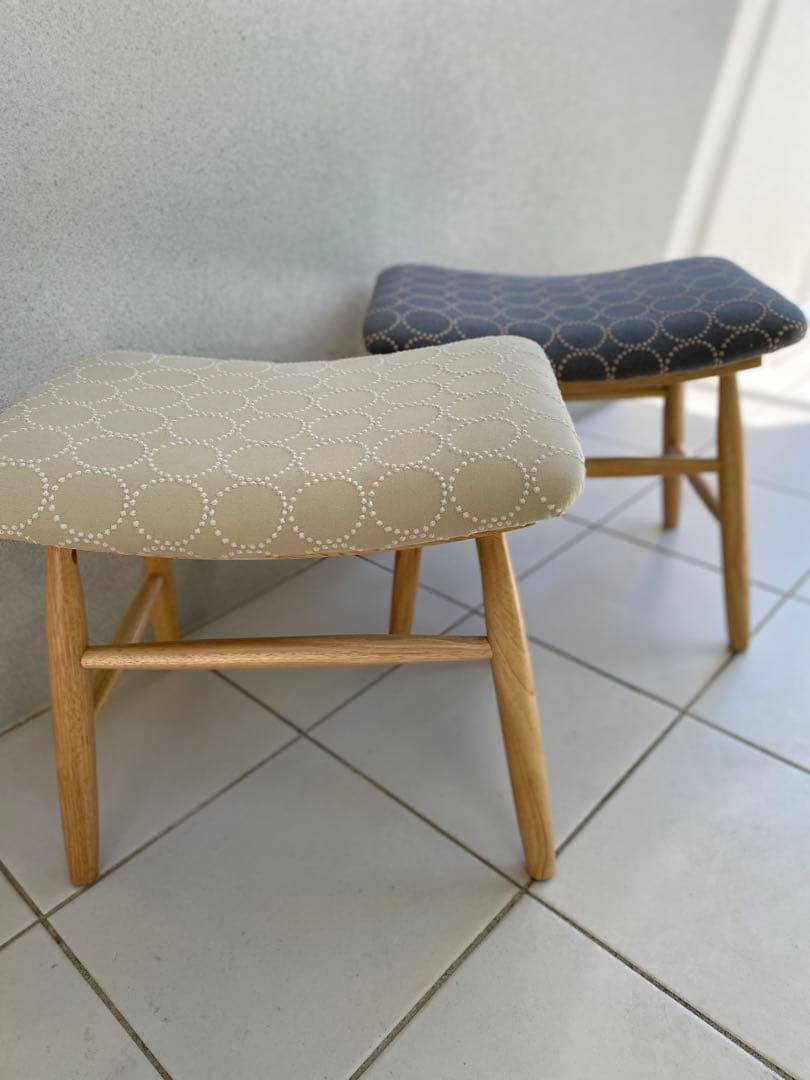 ミナペルホネン タンバリン dop エクリュ スツール　ハンドメイド