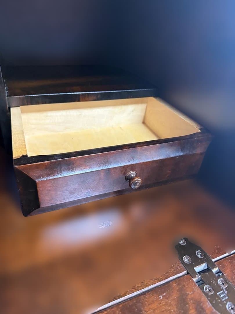 北海道民芸家具 ライティングビューロー カバ材 書斎収納 - メルカリ